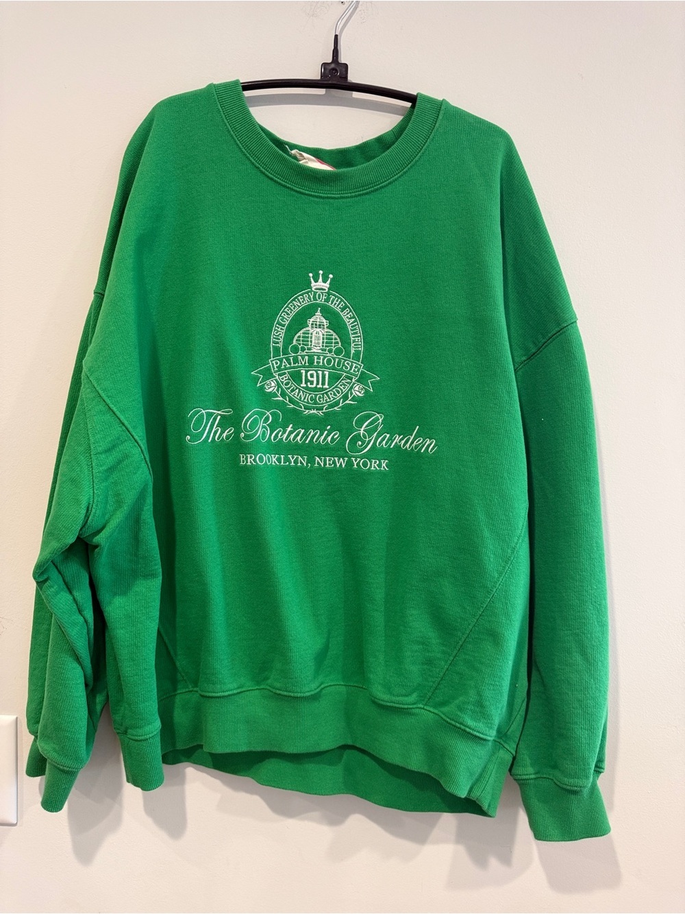 The Botanic Garden Brooklyn New York Embroidery Sweatshirt - Palm House 1911 XL